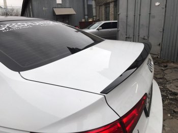 3 399 р. Лип спойлер АВТОКРАТ Audi A4 B9 дорестайлинг,седан (2016-2020) (Неокрашенный)  с доставкой в г. Майкоп. Увеличить фотографию 3