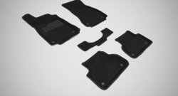 Износостойкие коврики в салон 3D AUDI A4(B9) черные (компл) Audi A4  B9 (2016-2020) дорестайлинг,седан