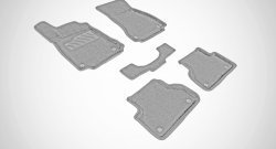 Износостойкие коврики в салон 3D AUDI A4(B9) серые (компл) Audi A4  B9 (2016-2020) дорестайлинг,седан