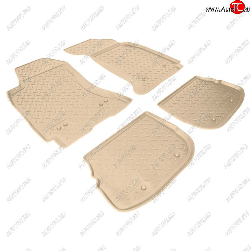 3 599 р. Коврики салона Norplast Unidec  Audi A4 ( B5 8D2 седан,  B5 8D5 универсал) (1994-2001) дорестайлинг, 1-ый рестайлинг, 2-ой рестайлинг (Цвет: бежевый)  с доставкой в г. Майкоп