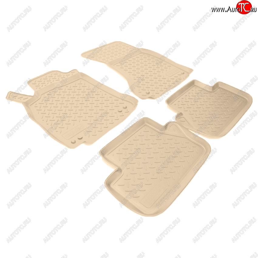 3 599 р. Коврики салона Norplast Unidec  Audi A4  B8 (2007-2015) дорестайлинг, седан, дорестайлинг, универсал, рестайлинг, седан (Цвет: бежевый)  с доставкой в г. Майкоп