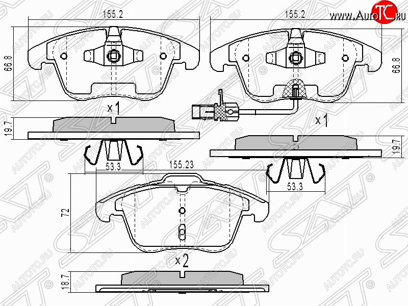 1 299 р. Колодки тормозные передние SAT Audi A4 B7 седан (2004-2008) с доставкой в г. Майкоп Увеличить фотографию 1 1 299 р. Колодки тормозные передние SAT Audi A4 B7 седан (2004-2008) с доставкой в г. Майкоп