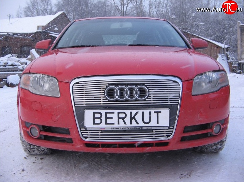 5 299 р. Декоративная вставка решетки радиатора Berkut Audi A4 B7 седан (2004-2008)  с доставкой в г. Майкоп