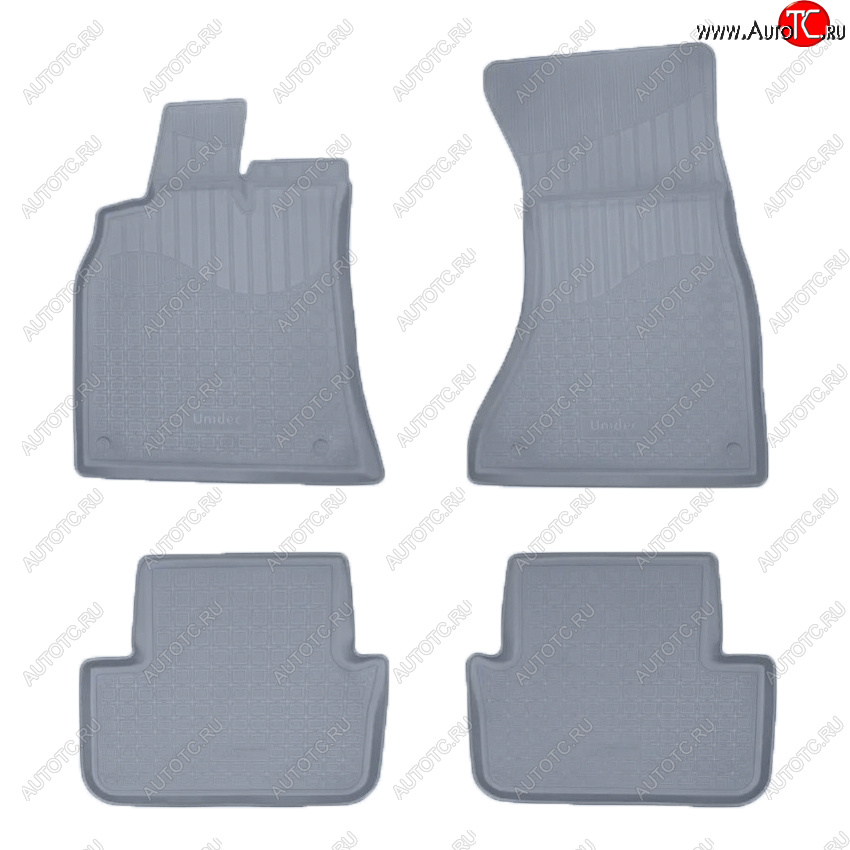 3 799 р. Коврики салона Norplast Unidec  Audi A5  8T (2007-2011) дорестайлинг, лифтбэк (Цвет: серый)  с доставкой в г. Майкоп