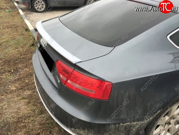 3 999 р. Лип спойлер CT Audi A5 8T дорестайлинг, лифтбэк (2007-2011) (Неокрашенный)  с доставкой в г. Майкоп
