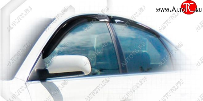1 999 р. Дефлектора окон CA-Plastiс Audi A6 C5 дорестайлинг, седан (1997-2001) (Classic полупрозрачный, Без хром.молдинга)  с доставкой в г. Майкоп