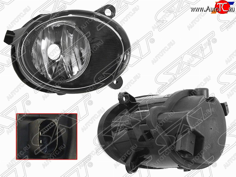 1 199 р. Правая противотуманная фара SAT Audi A6 C6 дорестайлинг, седан (2004-2008)  с доставкой в г. Майкоп