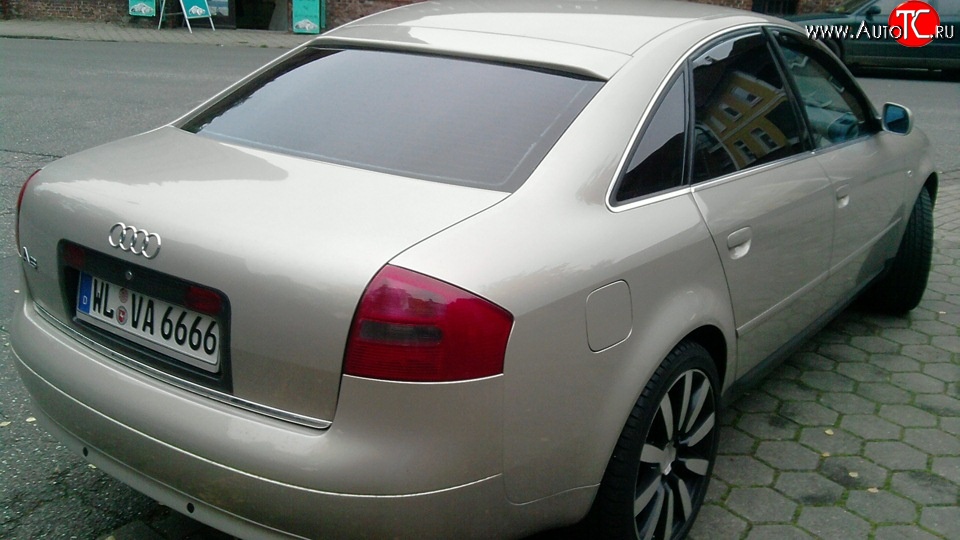 3 299 р. Козырёк на заднее лобовое стекло автомобиля Sport v2  Audi A6  C5 (1997-2001) дорестайлинг, седан (Неокрашенный)  с доставкой в г. Майкоп