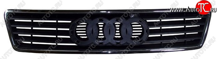 5 849 р. Решетка радиатора SAT (с хромом) Audi A6 C5 дорестайлинг, седан (1997-2001) (Неокрашенная)  с доставкой в г. Майкоп