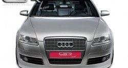 4 999 р. Накладка на передний бампер CSR v2 Audi A6 C6 дорестайлинг, седан (2004-2008)  с доставкой в г. Майкоп. Увеличить фотографию 2