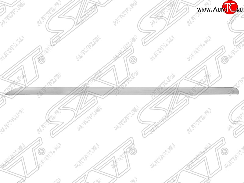 619 р. Молдинг переднего бампера SAT (правый, хром) Audi A6 C6 дорестайлинг, универсал (2004-2008)  с доставкой в г. Майкоп
