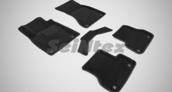 Износостойкие коврики в салон SeiNtex Premium 3D 4 шт. (ворсовые, черные) Audi A6  C7 (2010-2018) дорестайлинг, седан, дорестайлинг, универсал, рестайлинг, седан, рестайлинг, универсал