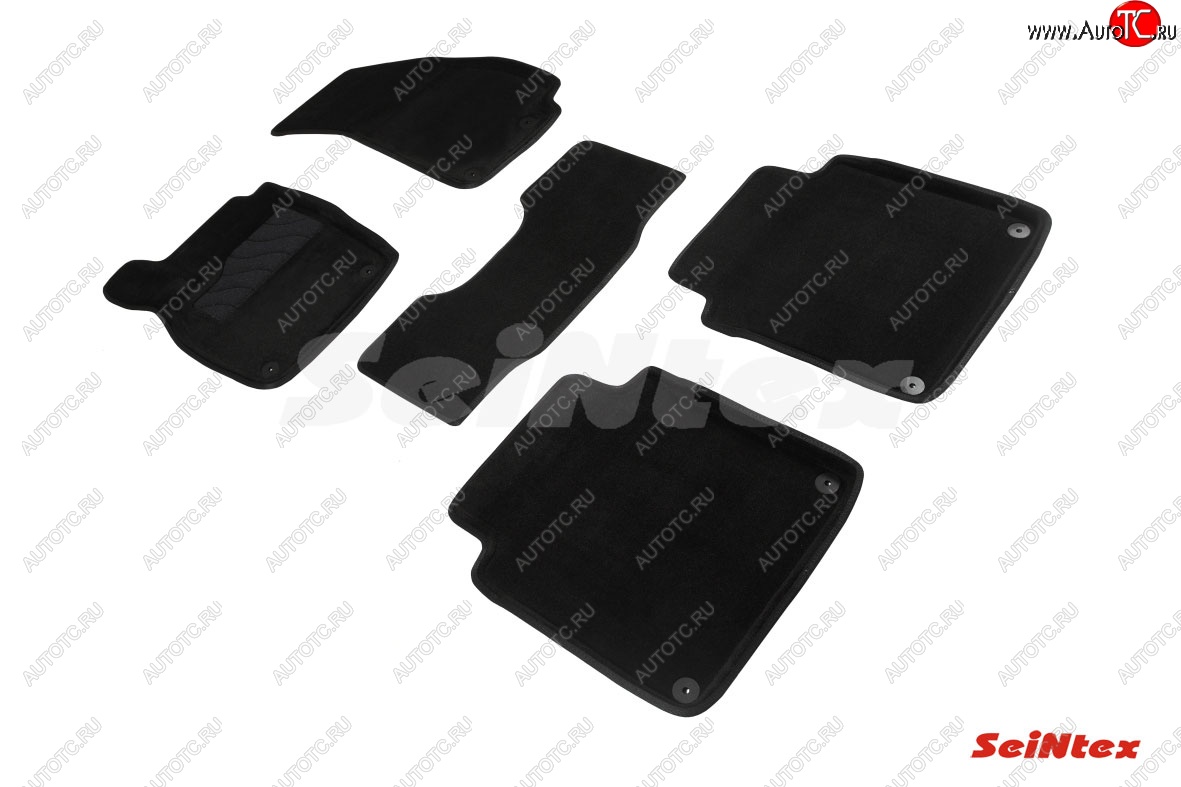 5 699 р. Комплект ворсовых 3D ковриков в салон (Long) Seintex  Audi A8  D5 (2017-2021) дорестайлинг  с доставкой в г. Майкоп