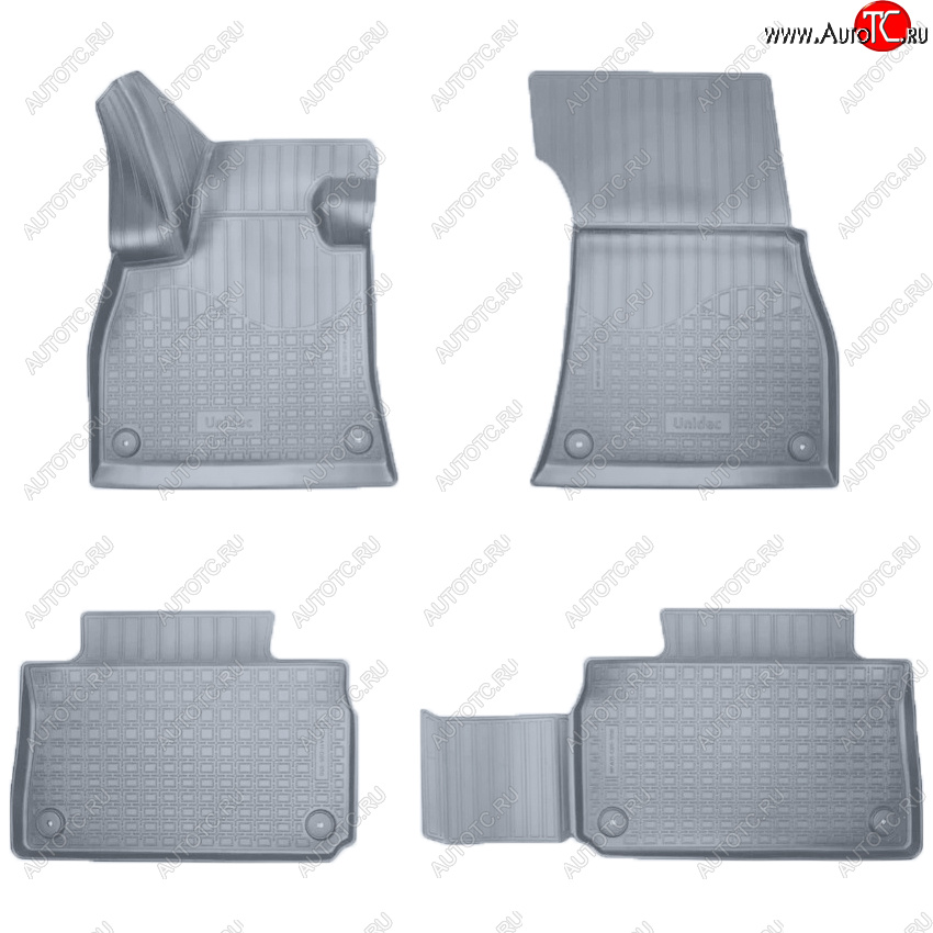 3 149 р. Коврики салона Norplast Unidec  Audi e-tron  GE (2018-2023) (Цвет: серый)  с доставкой в г. Майкоп