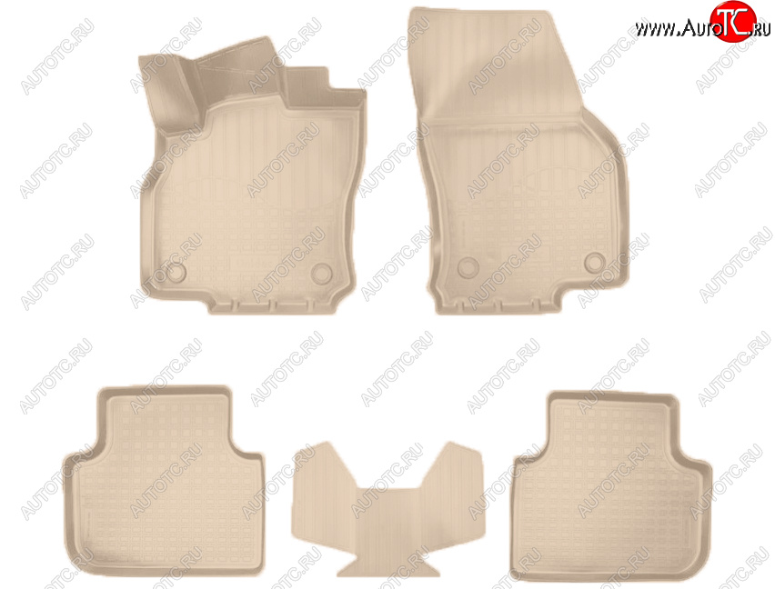 3 149 р. Коврики салона Norplast  Audi Q3  F3 (2018-2022) (Цвет: бежевый)  с доставкой в г. Майкоп