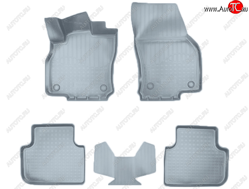 3 149 р. Коврики салона Norplast  Audi Q3  F3 (2018-2022) (Цвет: серый)  с доставкой в г. Майкоп