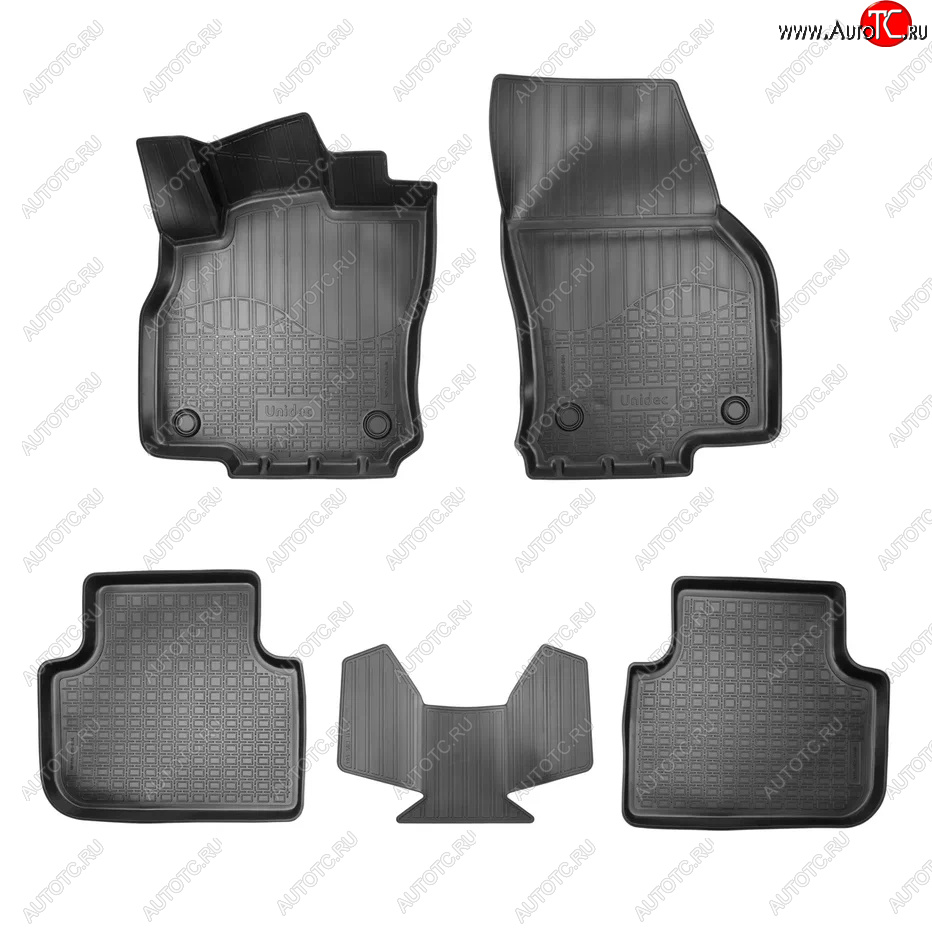 3 199 р. Коврики салона Norplast Unidec Audi Q3 F3 (2018-2022) (Черный)  с доставкой в г. Майкоп
