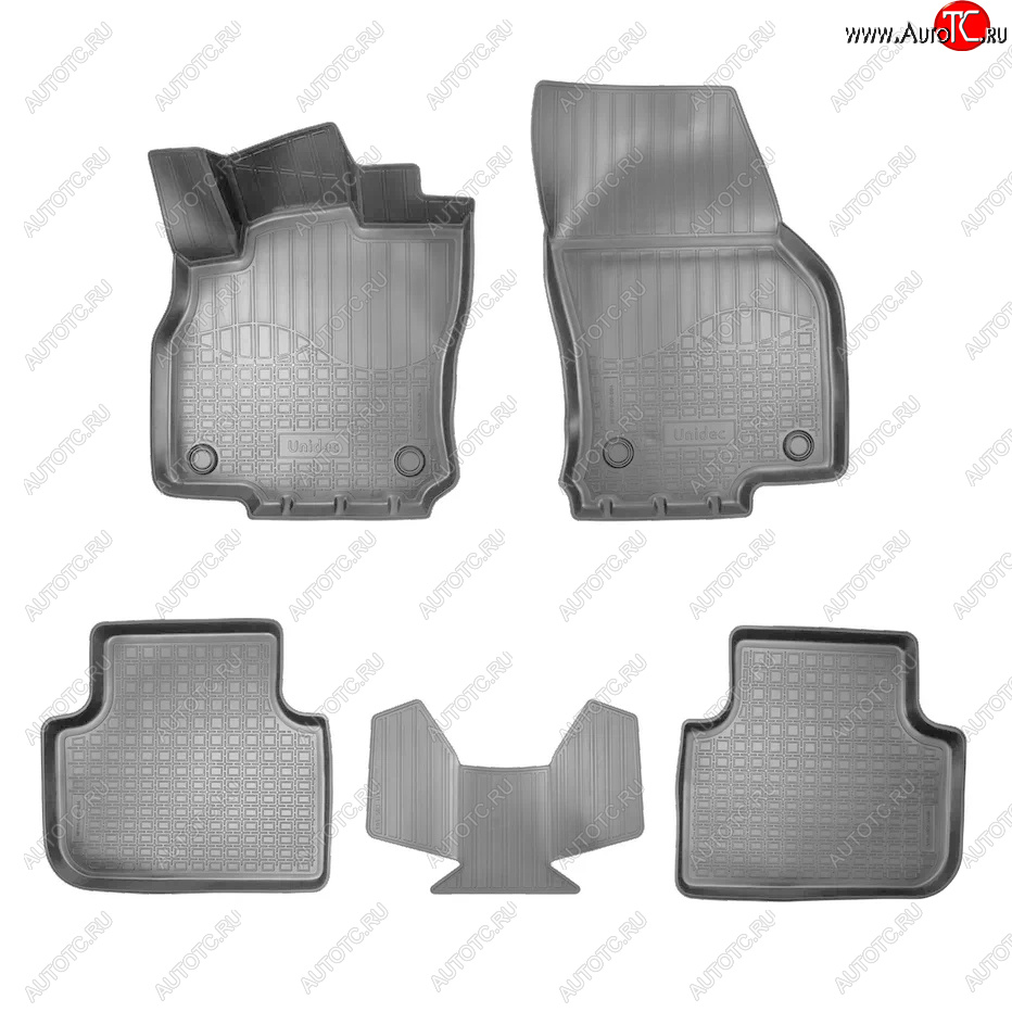 3 799 р. Коврики салона Norplast Unidec  Audi Q3  F3 (2018-2022) (Серый)  с доставкой в г. Майкоп