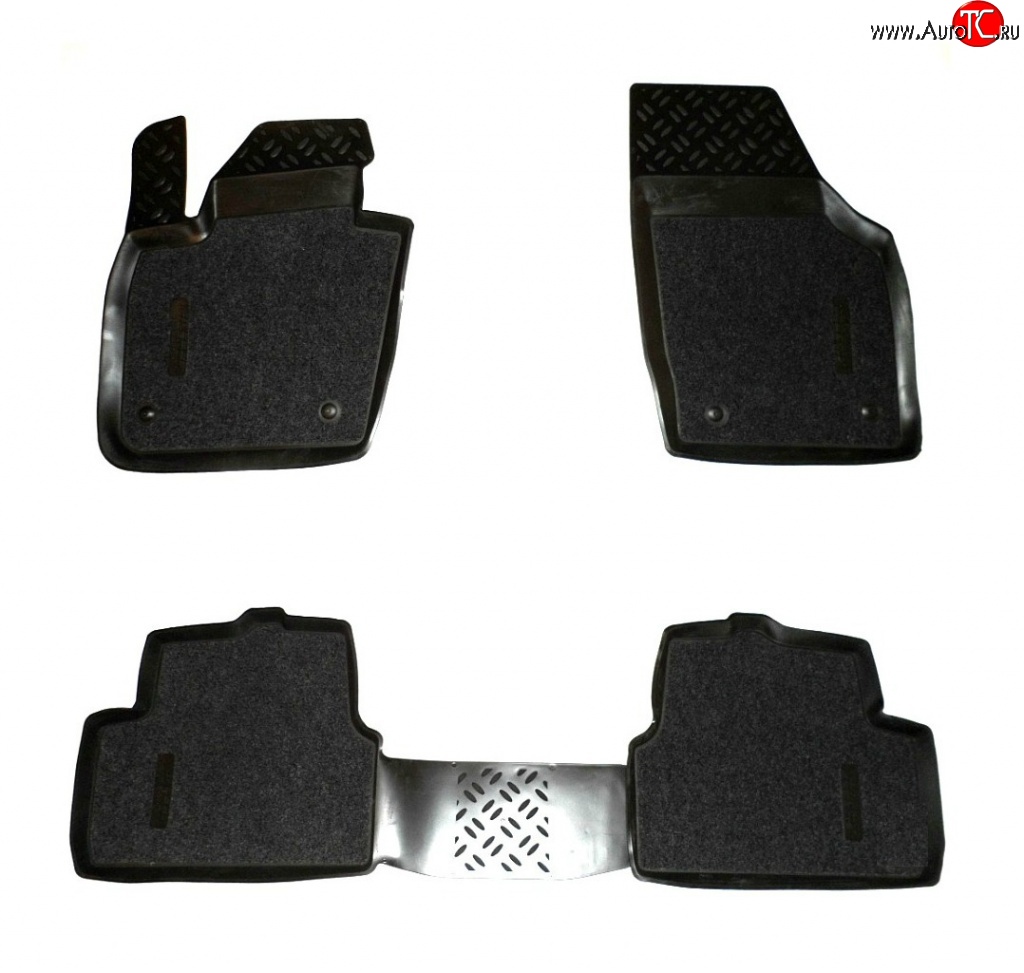 3 869 р. Комплект ковриков в салон Aileron 4 шт. (полиуретан, покрытие Soft)  Audi Q3  8U (2011-2015) дорестайлинг  с доставкой в г. Майкоп