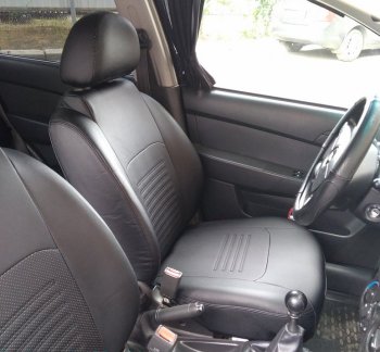 6 699 р. Чехлы для сидений Lord Autofashion Турин (экокожа) Audi Q5 8R дорестайлинг (2008-2012) (Чёрный)  с доставкой в г. Майкоп. Увеличить фотографию 3