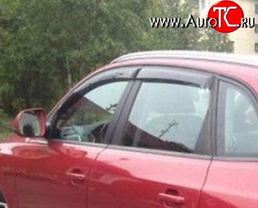 999 р. Комплект дефлекторов окон (ветровиков) 4 шт. Russtal Audi Q5 8R рестайлинг (2012-2017)  с доставкой в г. Майкоп