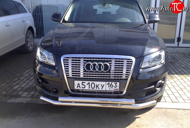 8 799 р. Металлическая решётка радиатора Металл Дизайн Audi Q5 8R дорестайлинг (2008-2012) (Неокрашенная)  с доставкой в г. Майкоп