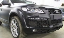 1 479 р. Реснички на фары CT Audi Q7 4L рестайлинг (2009-2015) (Неокрашенные)  с доставкой в г. Майкоп. Увеличить фотографию 3