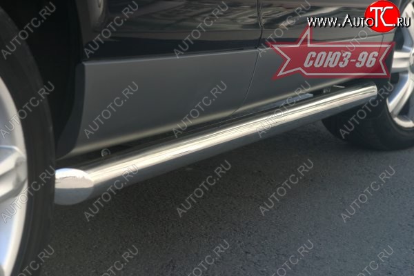 30 419 р. Защита порогов Souz-96 (d76) Audi Q7 4L дорестайлинг (2005-2009)  с доставкой в г. Майкоп