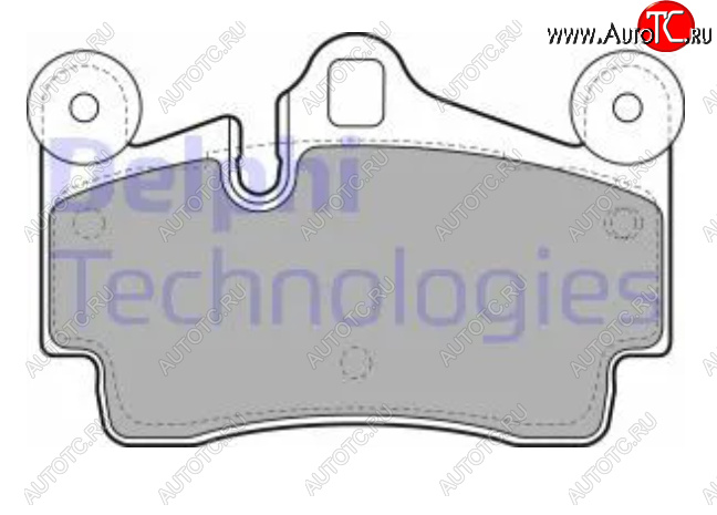 3 699 р. Комплект тормозных колодок (дисковые тормоза) DELPHI Porsche Cayenne 957 (2007-2010)  с доставкой в г. Майкоп