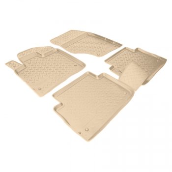 Коврики салона Norplast Unidec Audi Q7  4L (2005-2009) дорестайлинг (Цвет: бежевый)