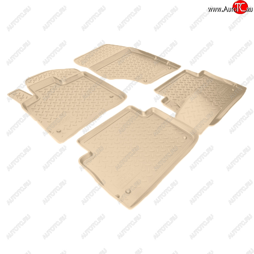 3 799 р. Коврики салона Norplast Unidec  Audi Q7  4L (2005-2009) дорестайлинг (Цвет: бежевый)  с доставкой в г. Майкоп