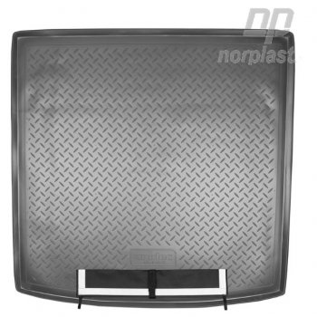 Коврик багажника Norplast Audi Q7  4L (2005-2009) дорестайлинг (Черный, с погрузочным ковриком (фартуком))