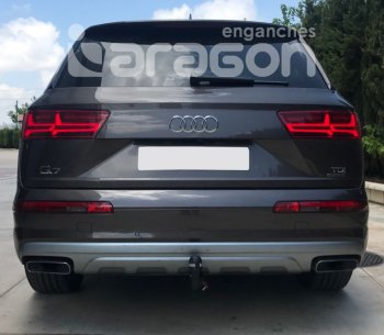 22 699 р. Фаркоп Aragon Audi Q7 4L дорестайлинг (2005-2009) (тип шара: V)  с доставкой в г. Майкоп. Увеличить фотографию 5