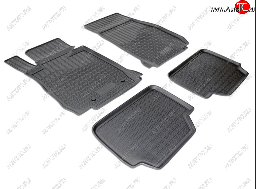 2 699 р. Коврики салонные для BMW 1 (F20,F21) (2011) BMW 1 серия F21 хэтчбэк 3 дв. 1-ый рестайлинг (2015-2017) (Цвет: черный)  с доставкой в г. Майкоп