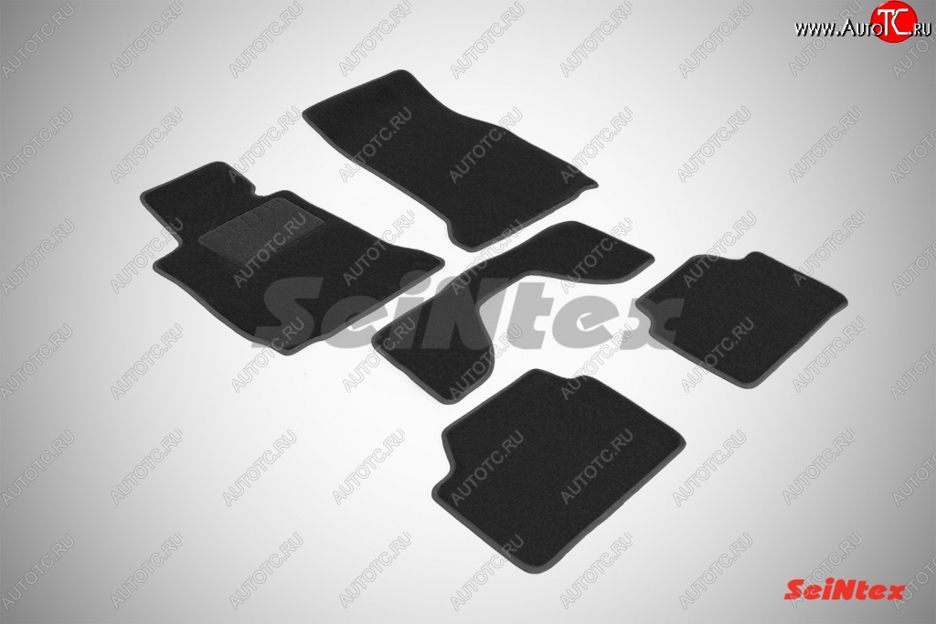 3 099 р. Комплект ворсовых ковриков в салон LUX Seintex  BMW 1 серия ( F21,  F20) (2011-2020) хэтчбэк 3 дв. дорестайлинг, хэтчбэк 5 дв. дорестайлинг, хэтчбэк 3 дв. 1-ый рестайлинг, хэтчбэк 3 дв. 2-ой рестайлинг, хэтчбэк 5 дв. 2-ой рестайлинг (Чёрный)  с доставкой в г. Майкоп