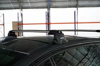 14 499 р. Багажник на крышу TURTLE Air3 Premium (в штатные места с резьбовым соединением) BMW 3 серия E90 седан дорестайлинг (2004-2008) (серебро)  с доставкой в г. Майкоп. Увеличить фотографию 5