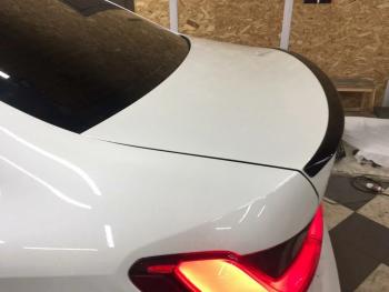 7 999 р. Лип спойлер М-Perfomance BMW 3 серия G20 седан (2018-2022) (цвет: черный глянец)  с доставкой в г. Майкоп. Увеличить фотографию 2