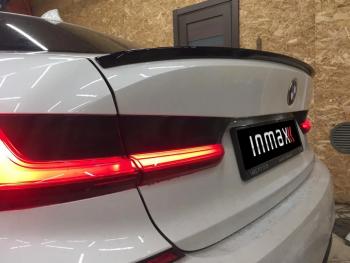 7 999 р. Лип спойлер М-Perfomance BMW 3 серия G20 седан (2018-2022) (цвет: черный глянец)  с доставкой в г. Майкоп. Увеличить фотографию 4