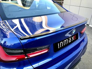 7 999 р. Лип спойлер М-Perfomance BMW 3 серия G20 седан (2018-2022) (цвет: черный глянец)  с доставкой в г. Майкоп. Увеличить фотографию 5