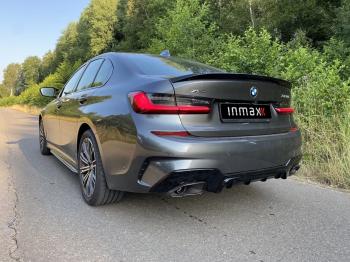 8 899 р. Лип спойлер М-Perfomance  BMW 3 серия  G20 (2018-2022) седан (цвет: черный глянец)  с доставкой в г. Майкоп. Увеличить фотографию 10