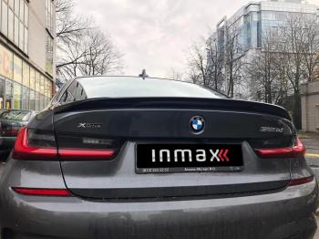 8 899 р. Лип спойлер М-Perfomance  BMW 3 серия  G20 (2018-2022) седан (цвет: черный глянец)  с доставкой в г. Майкоп. Увеличить фотографию 8