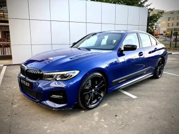 11 999 р. Пластиковые накладки M порогов BMW 3 серия G20 седан (2018-2022) (цвет: черный глянец)  с доставкой в г. Майкоп. Увеличить фотографию 3