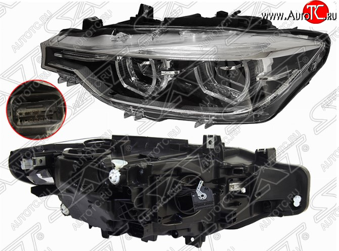 16 699 р. Левая передняя фара SAT (LED) BMW 3 серия F30 седан рестайлинг (2015-2018)  с доставкой в г. Майкоп