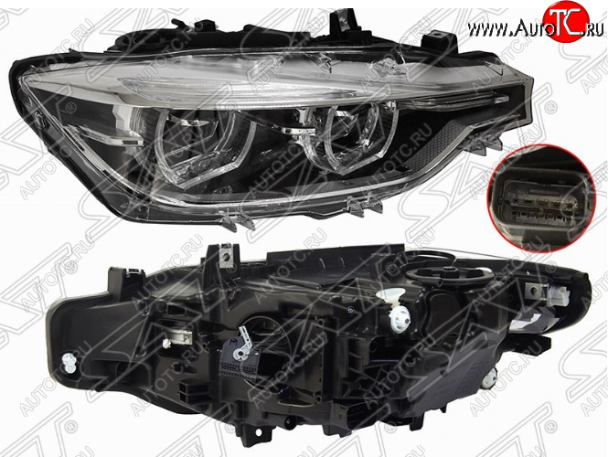 16 699 р. Правая передняя фара SAT (LED) BMW 3 серия F30 седан рестайлинг (2015-2018)  с доставкой в г. Майкоп