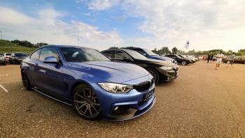 14 499 р. Сплиттер переднего бампера М-Perfomance BMW 4 серия F32 купе дорестайлинг (2013-2017) (цвет: черный матовый)  с доставкой в г. Майкоп. Увеличить фотографию 2
