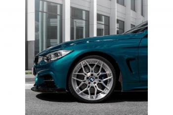 14 499 р. Сплиттер переднего бампера М-Perfomance BMW 4 серия F32 купе дорестайлинг (2013-2017) (цвет: черный матовый)  с доставкой в г. Майкоп. Увеличить фотографию 4
