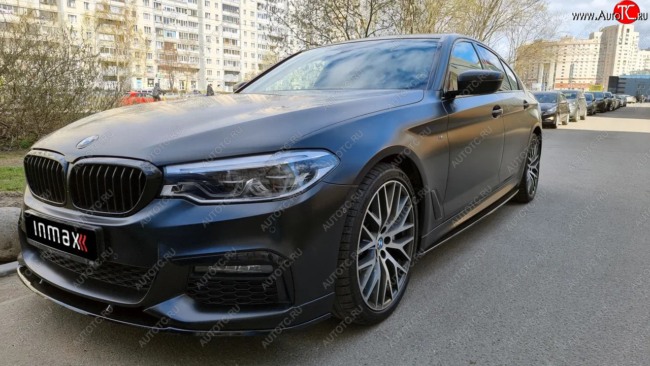 13 499 р. Сплиттер переднего бампера M-Performance BMW 5 серия G30 дорестайлинг, седан (2016-2020) (Неокрашенный)  с доставкой в г. Майкоп
