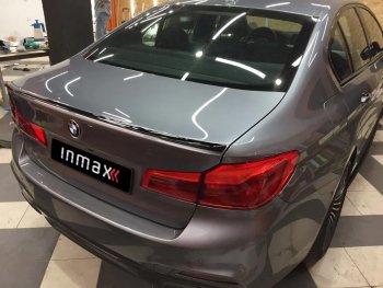 7 999 р. Спойлер багажника M-Performance BMW 5 серия G30 дорестайлинг, седан (2016-2020) (черный глянцевый)  с доставкой в г. Майкоп. Увеличить фотографию 3