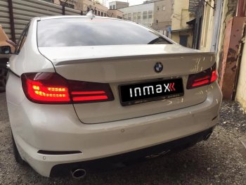 7 999 р. Спойлер багажника M-Performance BMW 5 серия G30 дорестайлинг, седан (2016-2020) (черный глянцевый)  с доставкой в г. Майкоп. Увеличить фотографию 6