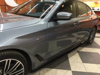 10 999 р. Пластиковые накладки M-порогов BMW 5 серия G30 дорестайлинг, седан (2016-2020)  с доставкой в г. Майкоп. Увеличить фотографию 5